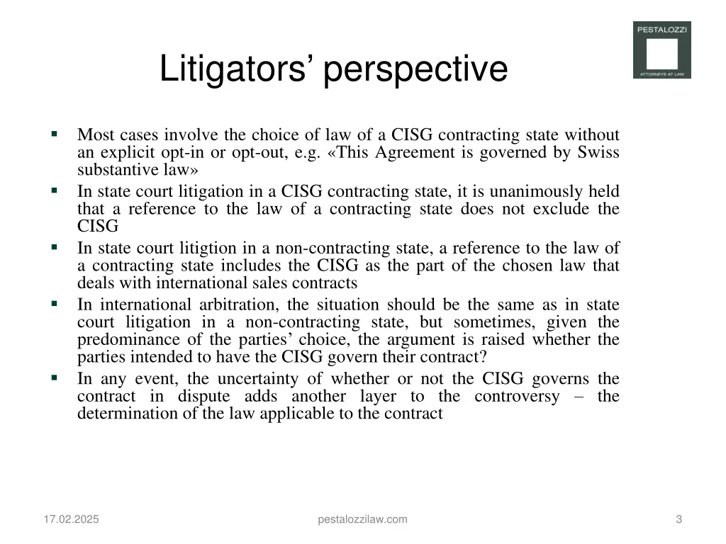 litigators perspective