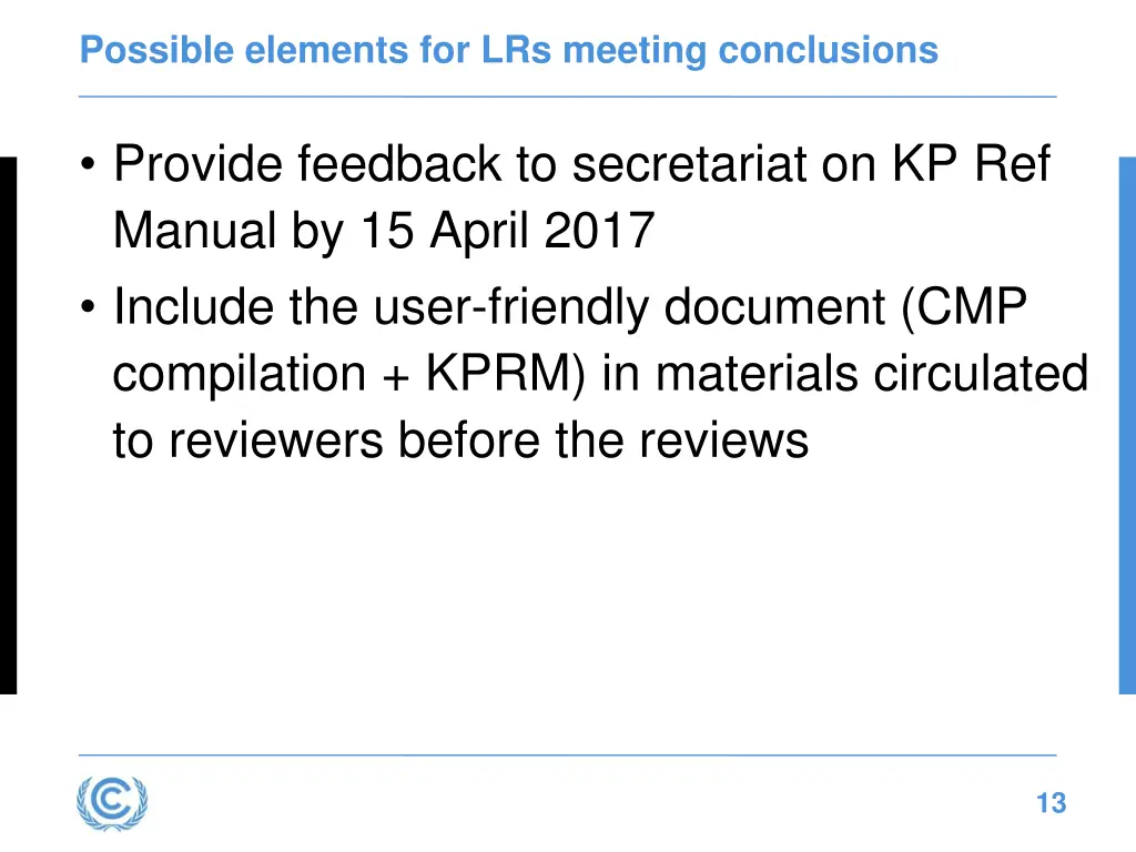 possible elements for lrs meeting conclusions