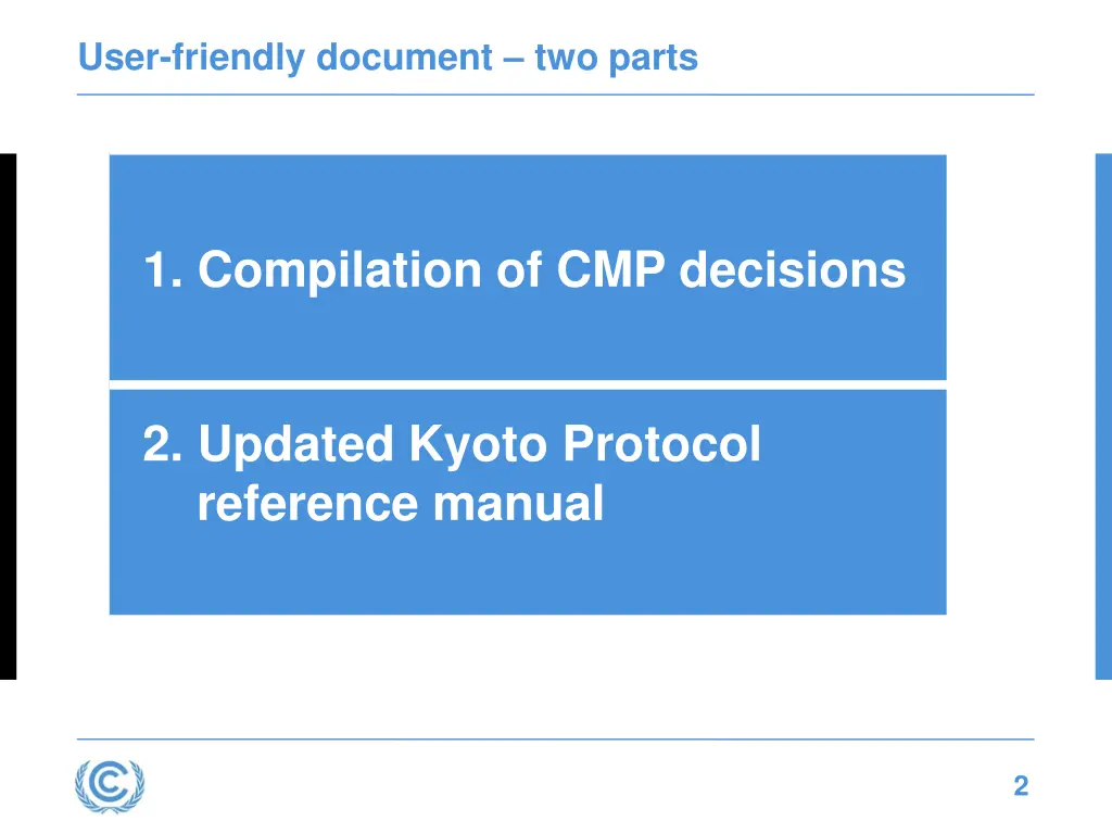 user friendly document two parts