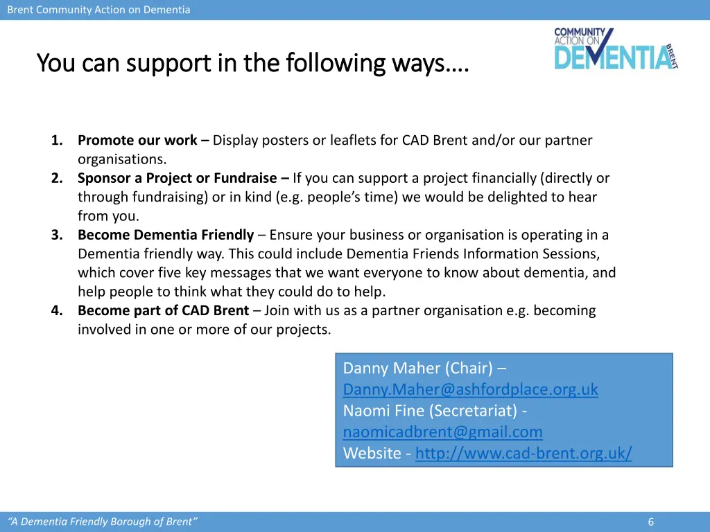 brent community action on dementia 5