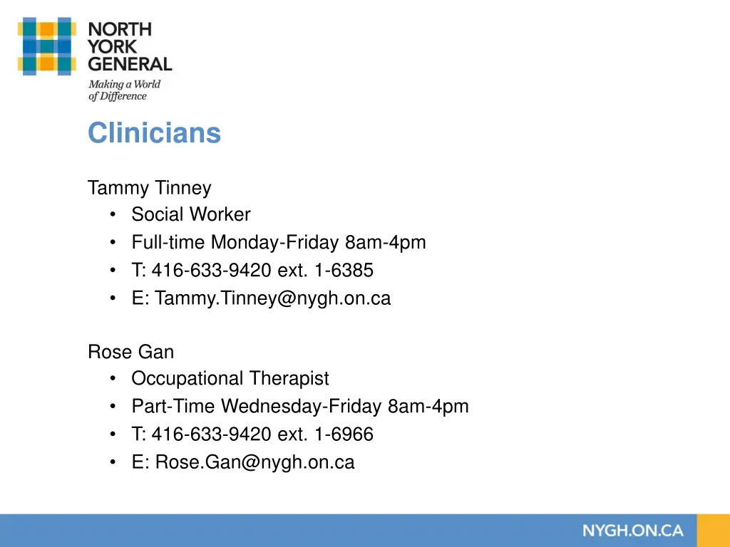clinicians
