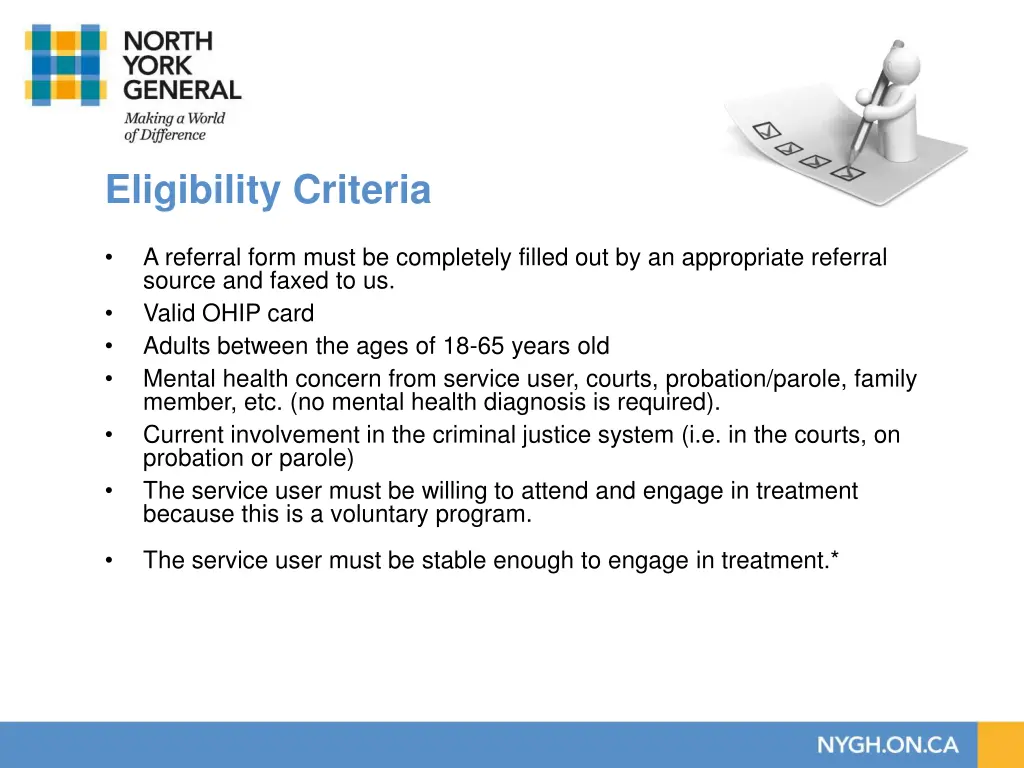 eligibility criteria