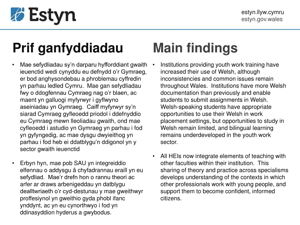 estyn llyw cymru estyn gov wales 10