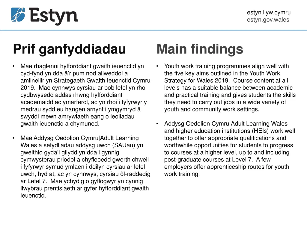estyn llyw cymru estyn gov wales 5
