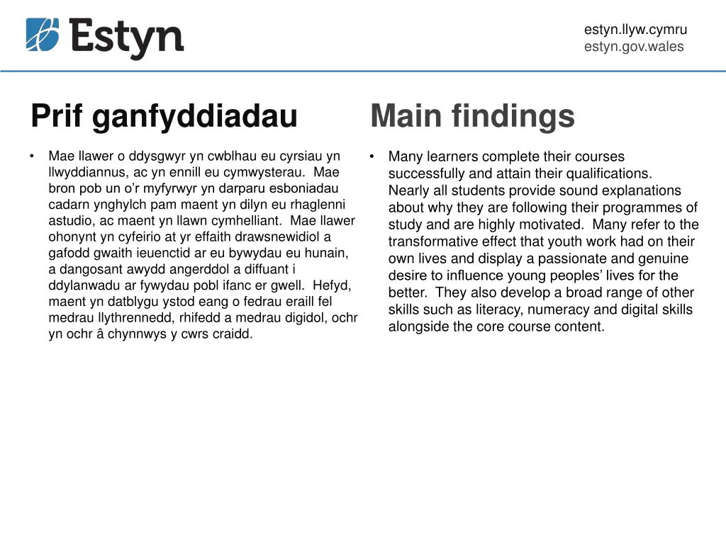 estyn llyw cymru estyn gov wales 6