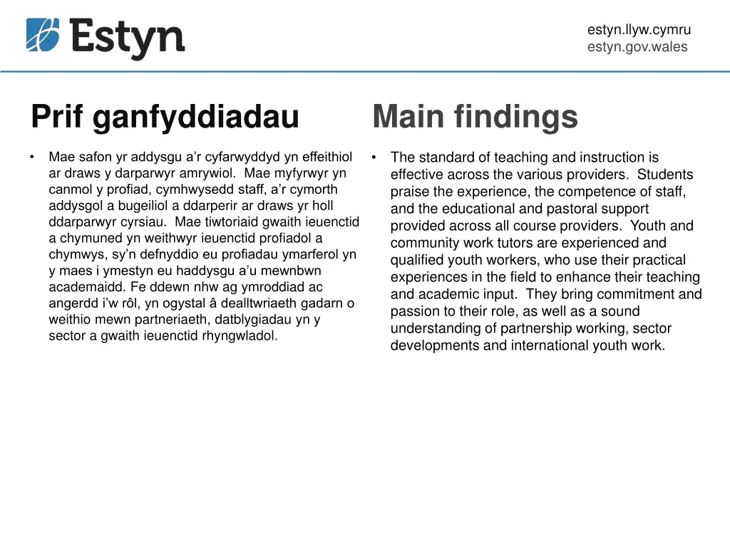 estyn llyw cymru estyn gov wales 7