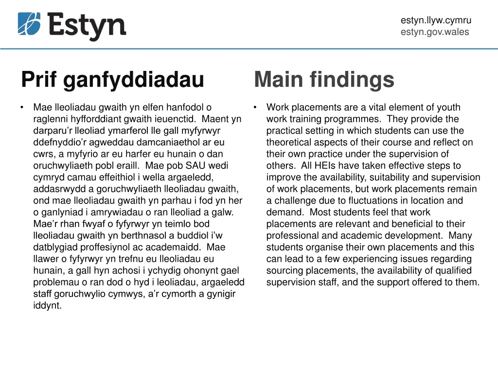 estyn llyw cymru estyn gov wales 8