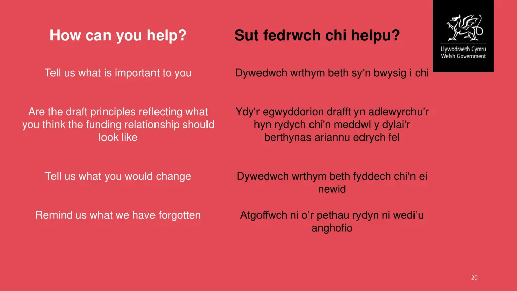 how can you help
