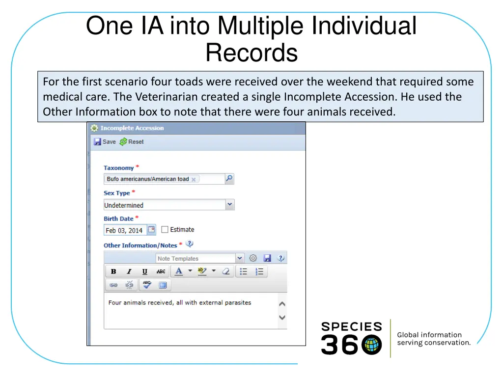 one ia into multiple individual records