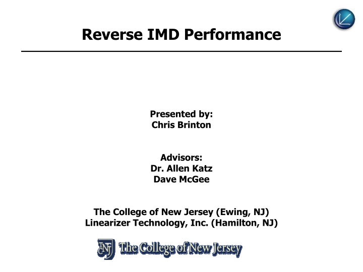 reverse imd performance