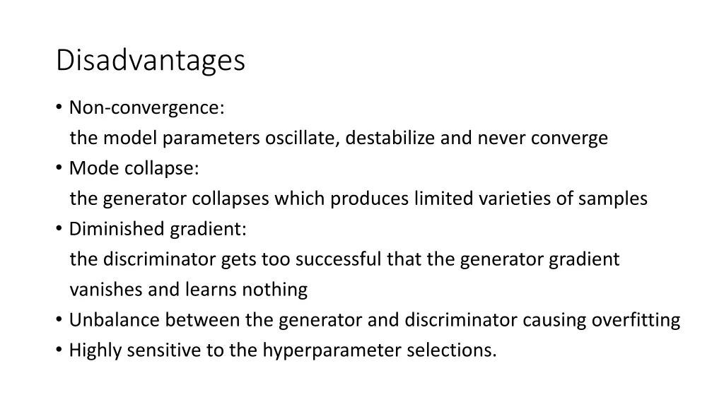 disadvantages