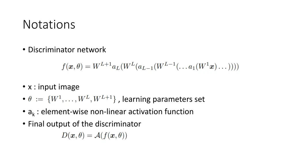 notations