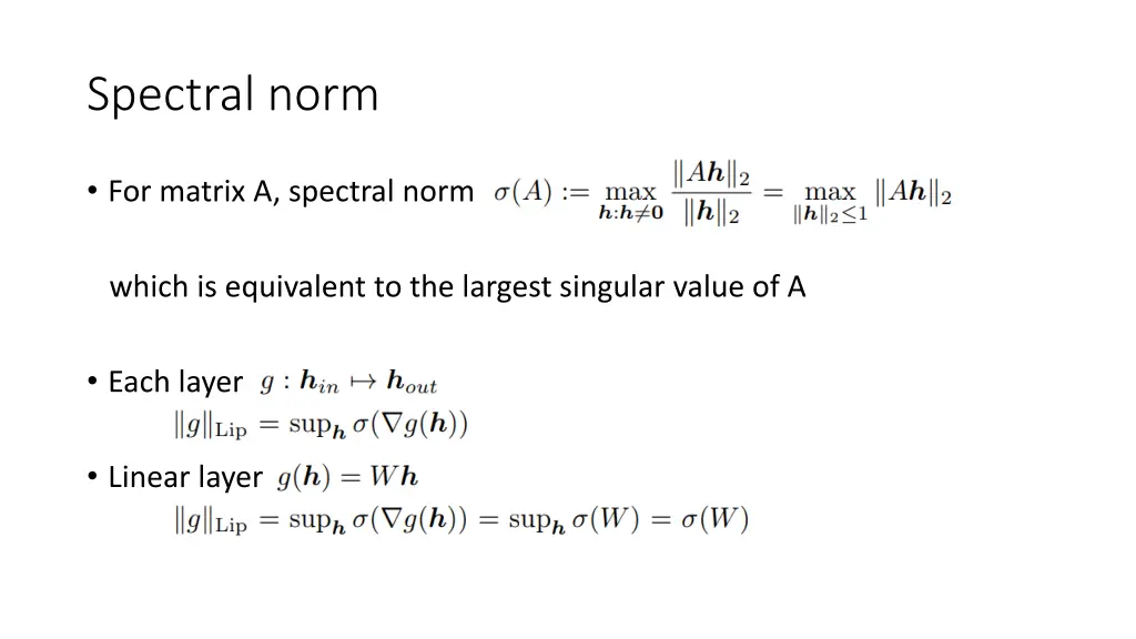 spectral norm