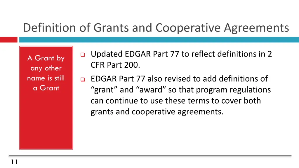 definition of grants and cooperative agreements