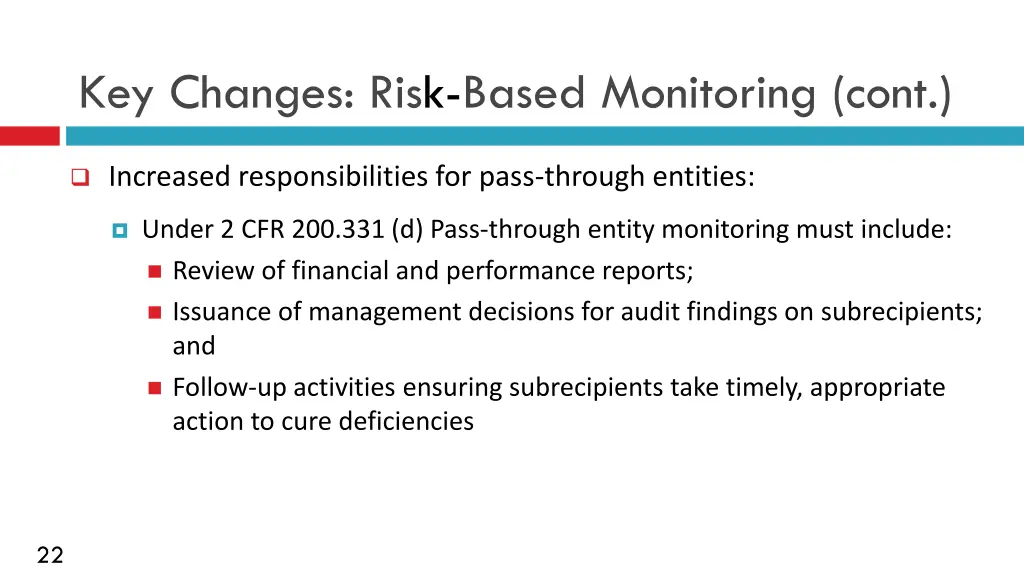 key changes risk based monitoring cont 1