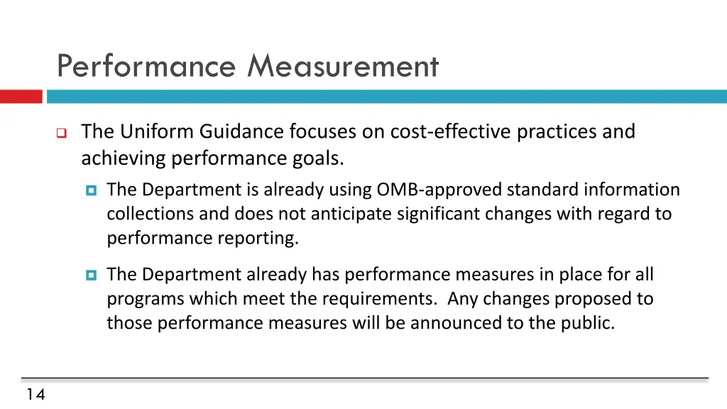performance measurement