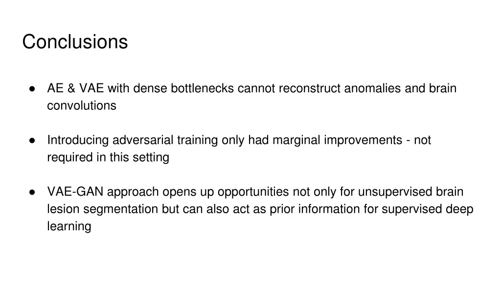 conclusions