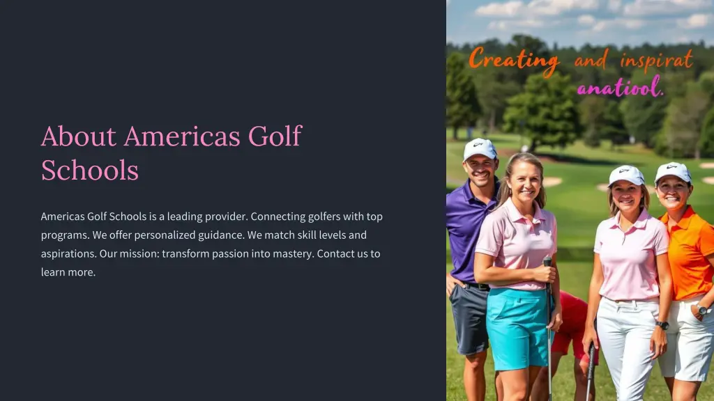 about americas golf schools