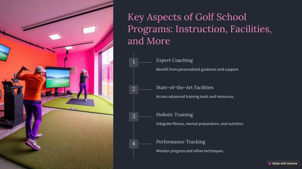 key aspects of golf school programs instruction
