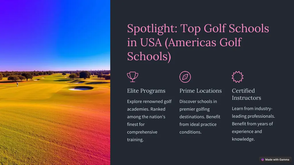 spotlight top golf schools in usa americas golf