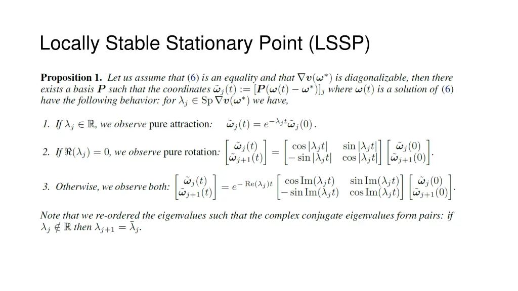 locally stable stationary point lssp 1