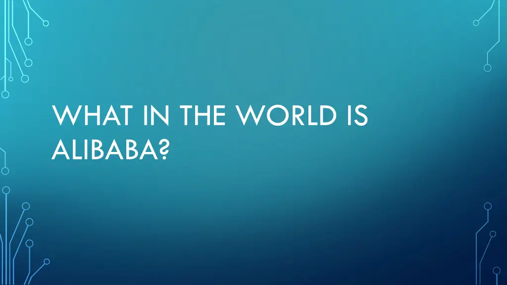what in the world is alibaba