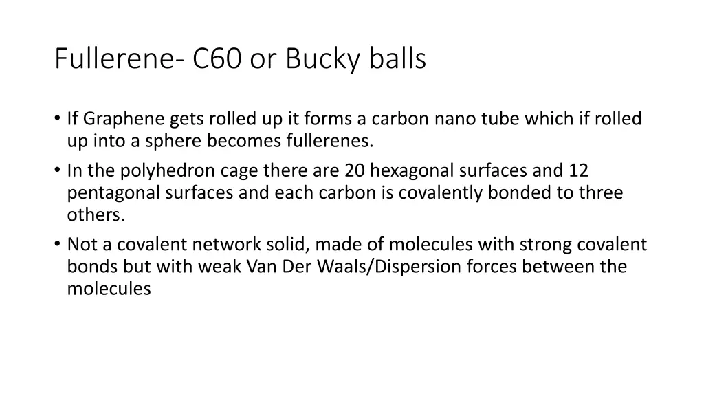 fullerene c60 or bucky balls
