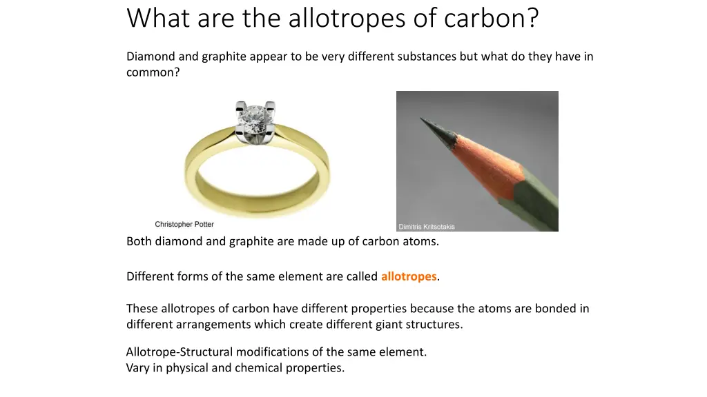 what are the allotropes of carbon