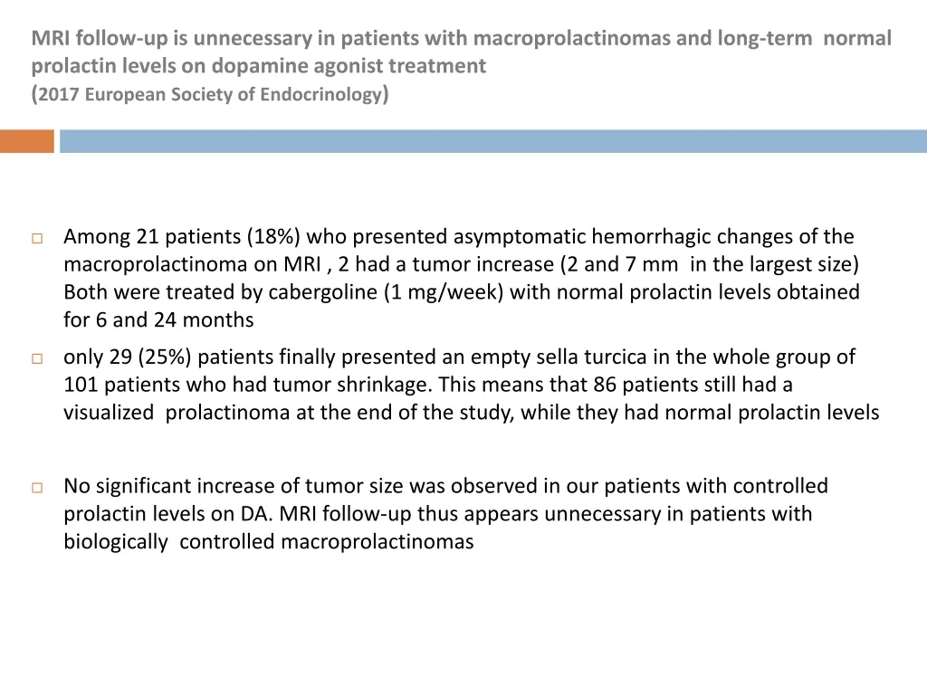 mri follow up is unnecessary in patients with 1