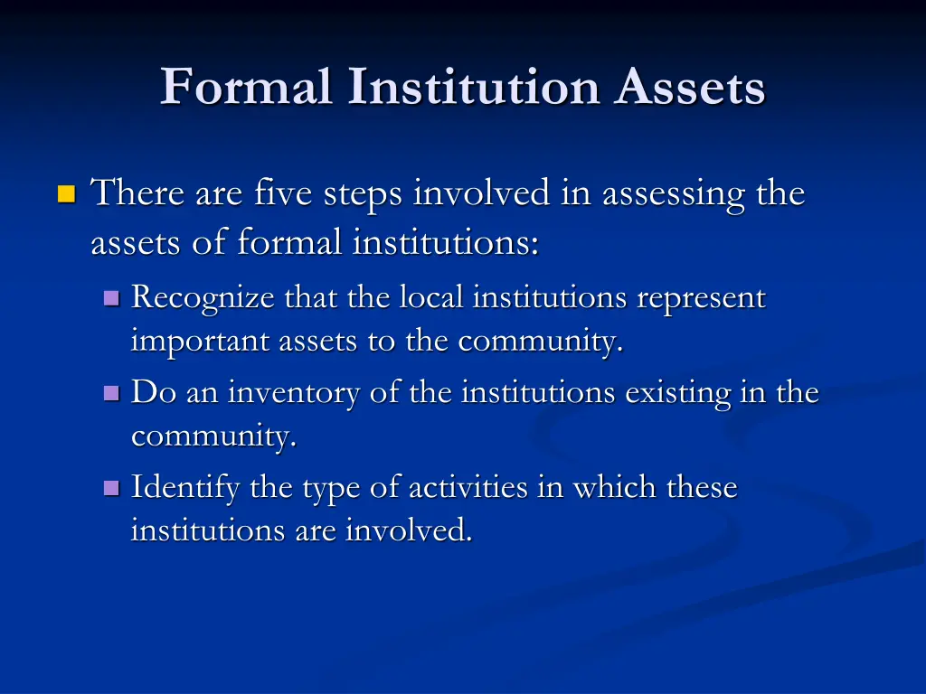 formal institution assets 1