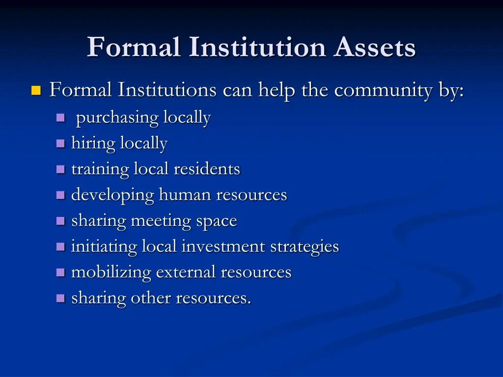 formal institution assets 3