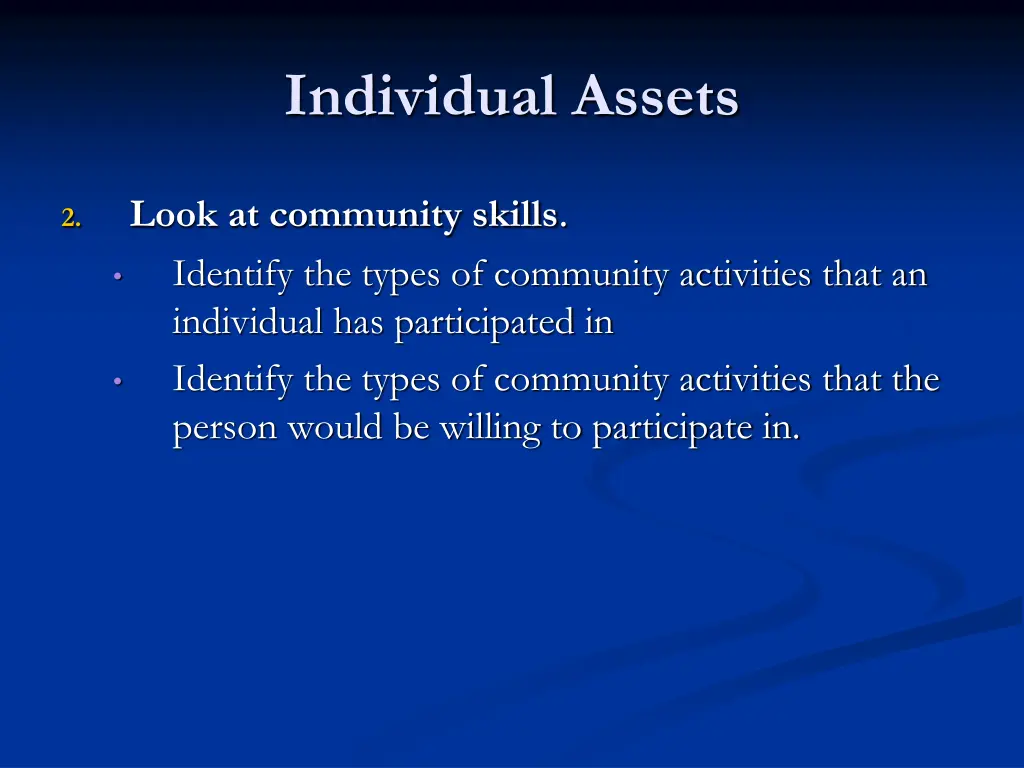 individual assets 2