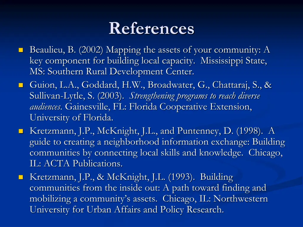 references