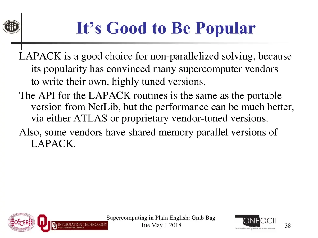it s good to be popular