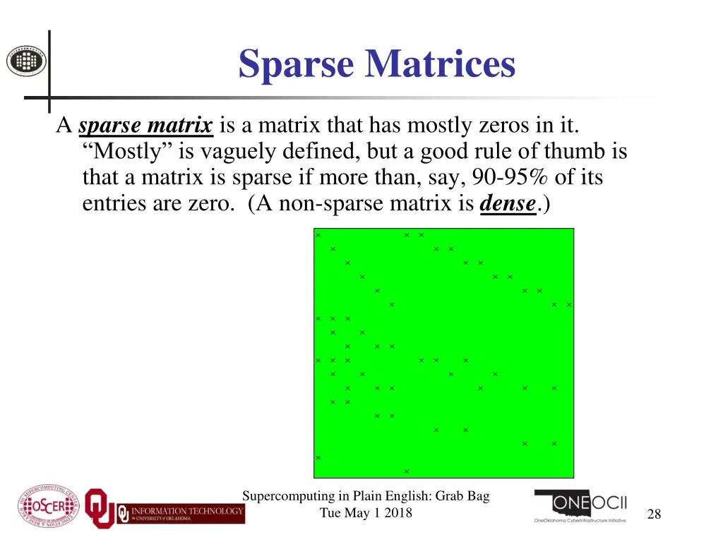 sparse matrices