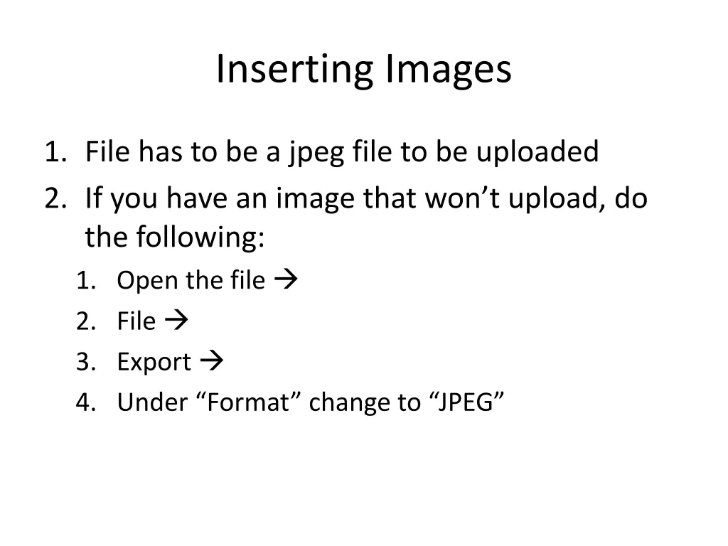 inserting images