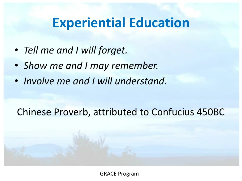 experiential education