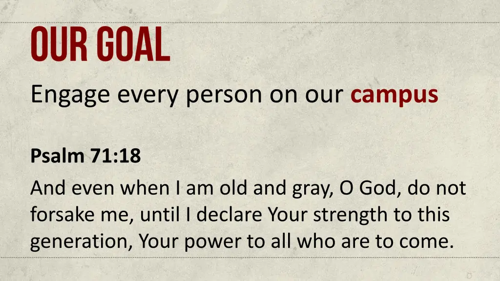 engage every person on our campus 2