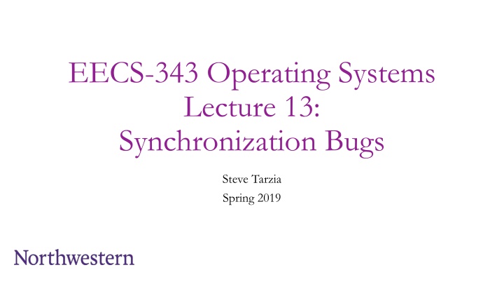 eecs 343 operating systems lecture