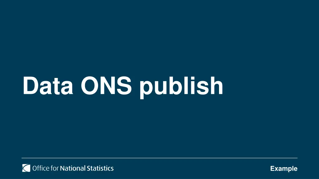 data ons publish