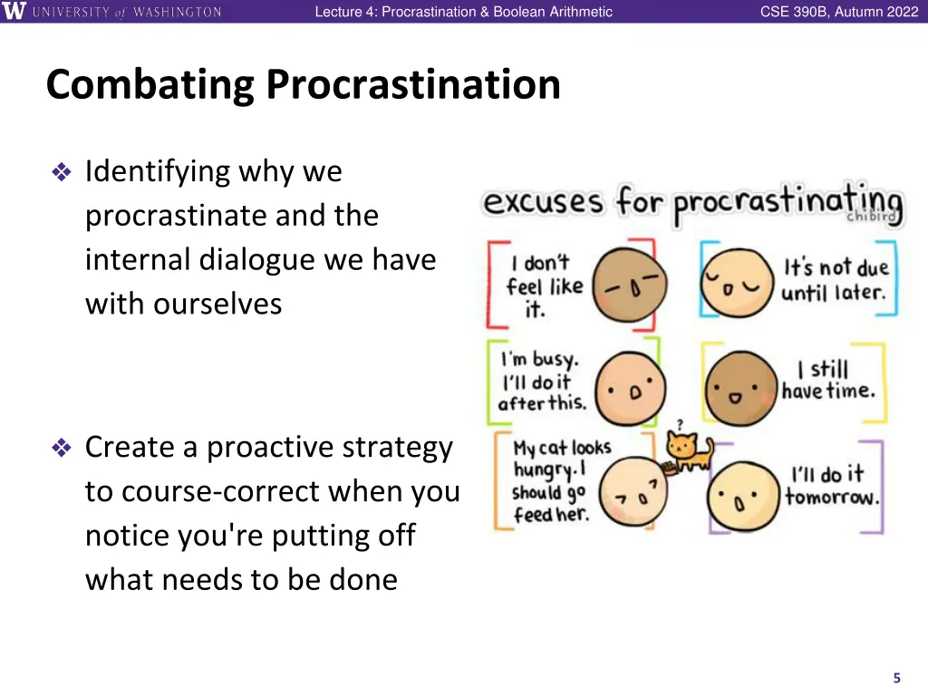 lecture 4 procrastination boolean arithmetic 4