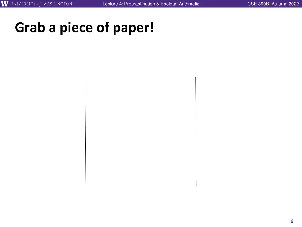 lecture 4 procrastination boolean arithmetic 5