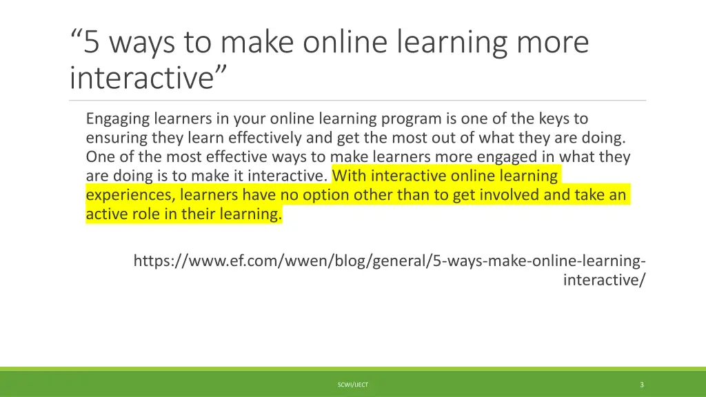 5 ways to make online learning more interactive