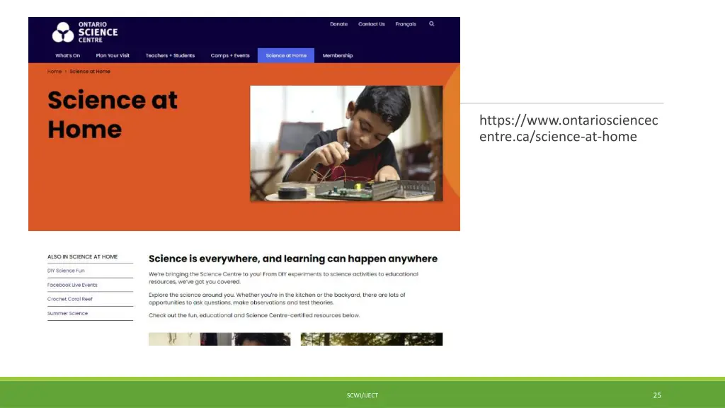 https www ontariosciencec entre ca science at home