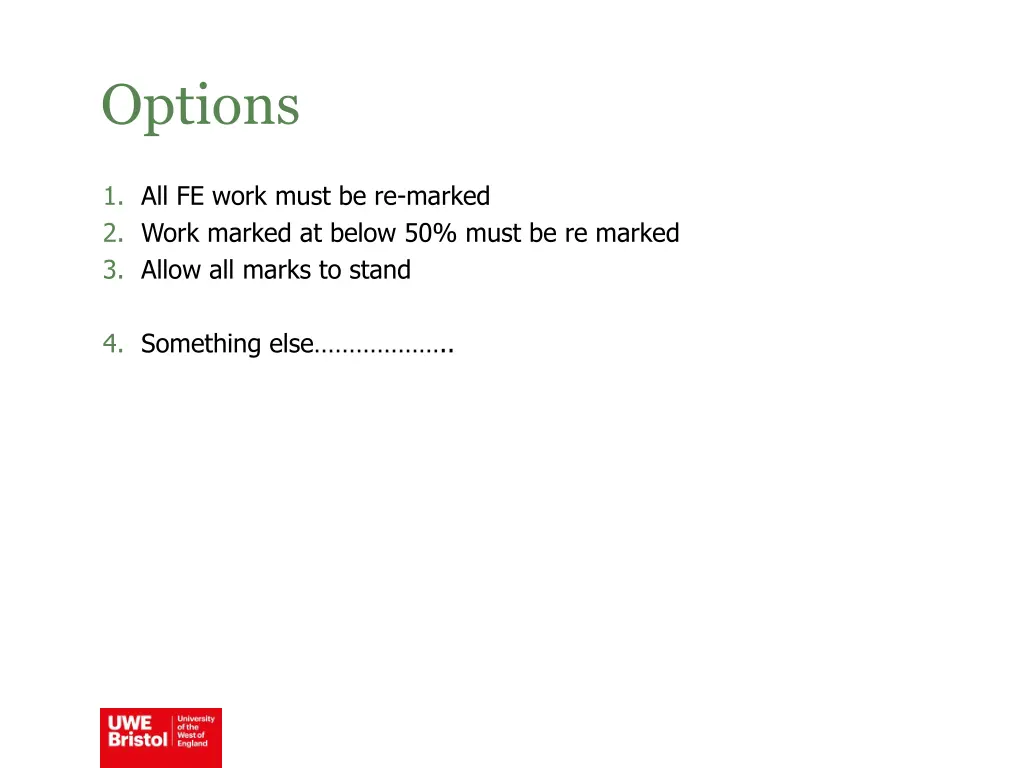 options