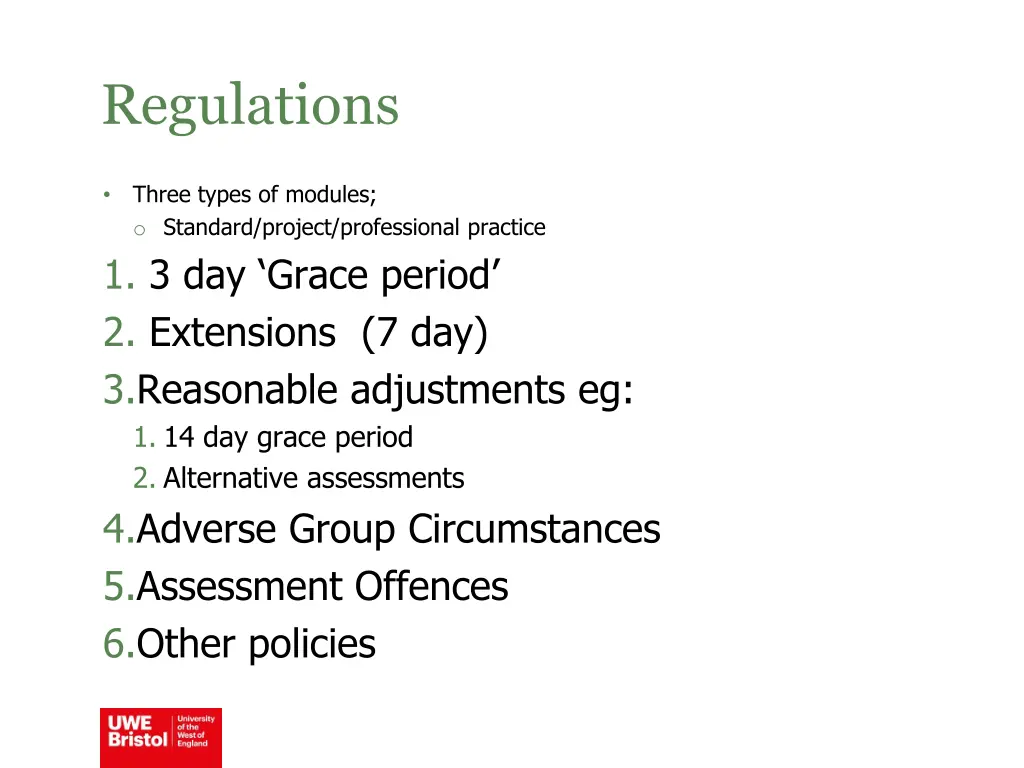 regulations