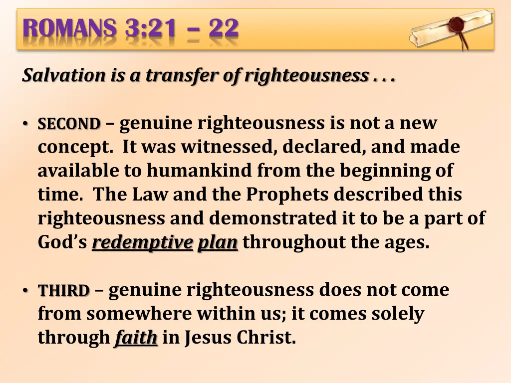 romans 3 21 22 2
