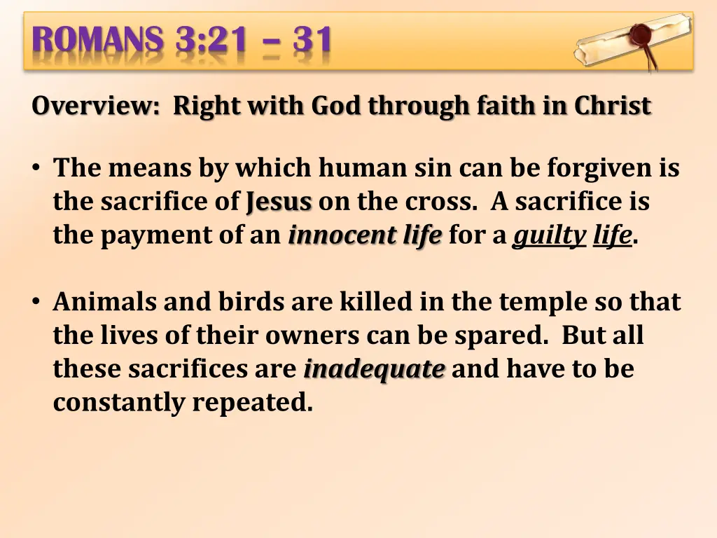 romans 3 21 31 1