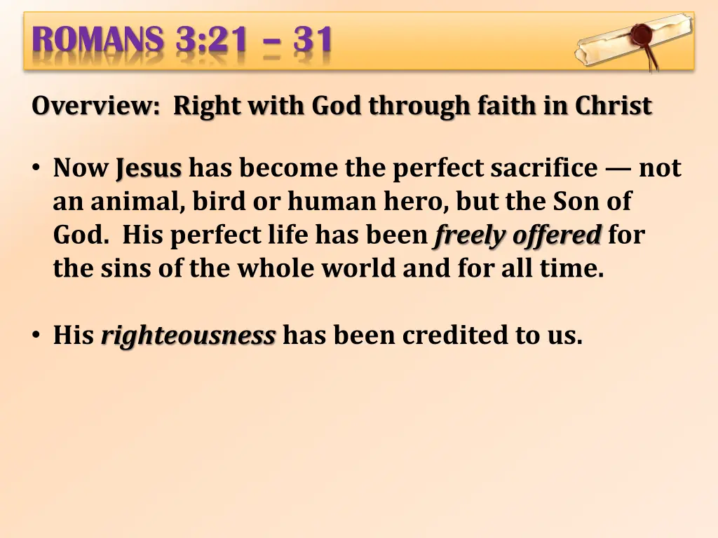 romans 3 21 31 2