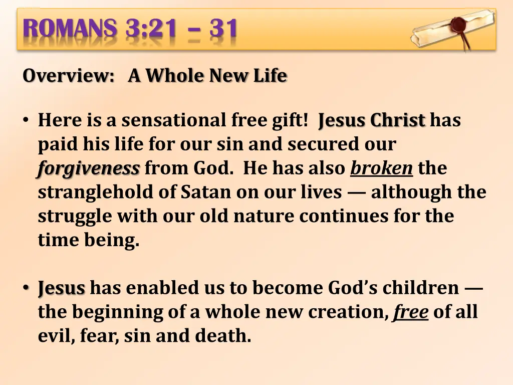 romans 3 21 31 6